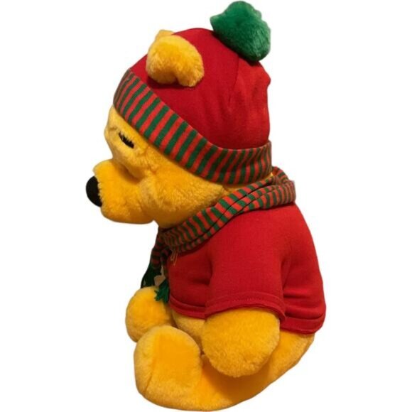 Disney Winnie The Pooh Plush Holiday Edition 15" Stuffed Toy - Picture 4 of 5